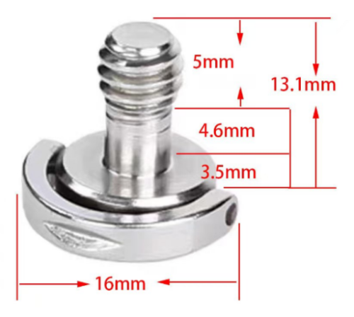 Non-standard slider screw